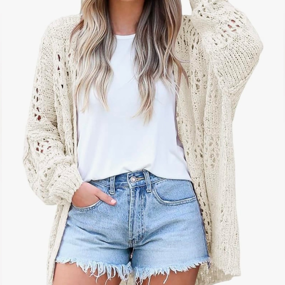 Cream Cardigan Boho